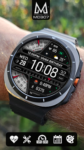 MD307 Digital watch face screenshot 14