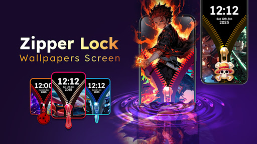 Zipper Lock Wallpapers Screen screenshot 12