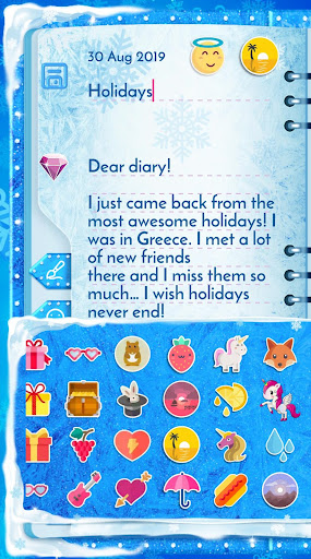 Winter Princess Diary: Lock screenshot 6