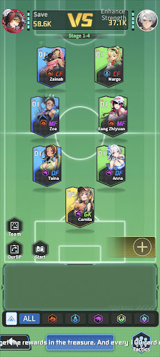 Victory Girls: Anime Soccer screenshot 1
