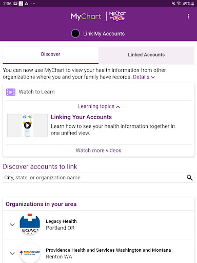 Trinity Health MyChart screenshot 11