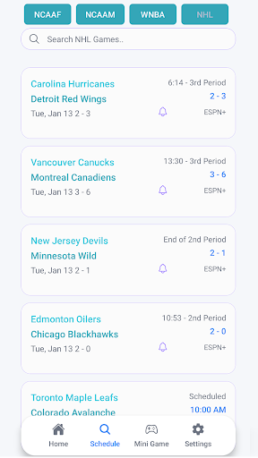 Live Scores : NFL NCAA NBA MLB screenshot 9