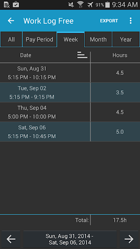 Work Log Pro screenshot 14