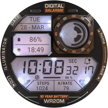 ILLUMINATOR Digital Watch face screenshot 31