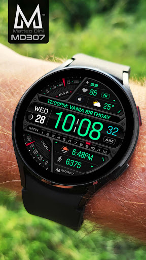 MD307 Digital watch face screenshot 7