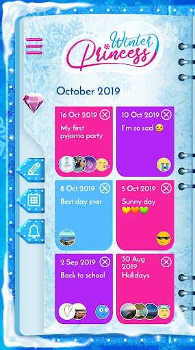 Winter Princess Diary: Lock screenshot 5