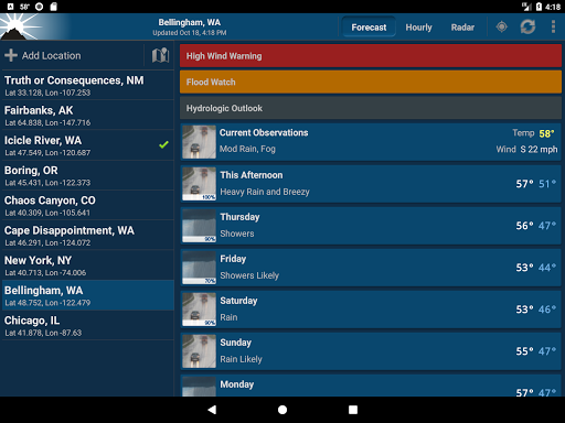 NOAA Weather Unofficial (Pro) screenshot 4