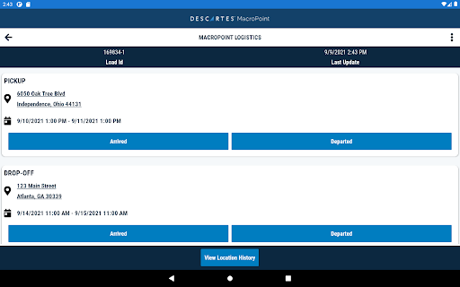 MacroPoint for Truckers screenshot 9