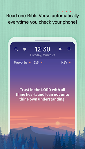 BitBible ENG -Lockscreen+Alarm screenshot 4