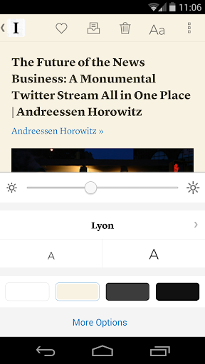 Instapaper screenshot 1