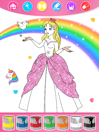 Princess Coloring Book & Games screenshot 22