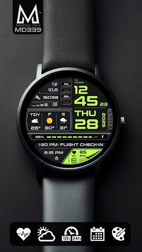 MD339 Digital watch face screenshot 14