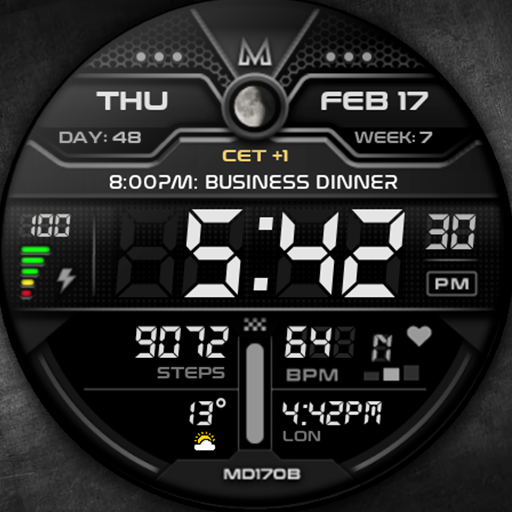 MD170B Digital watch face cover