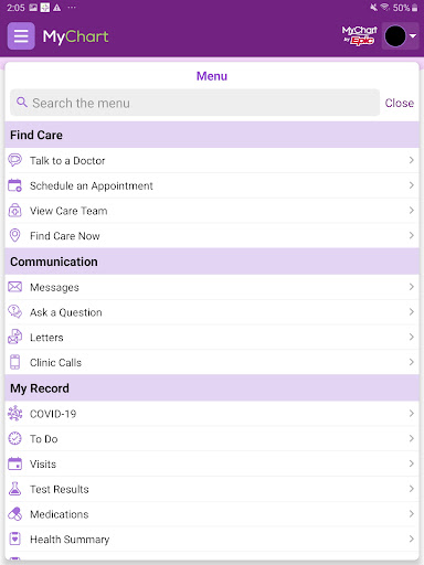 Trinity Health MyChart screenshot 7