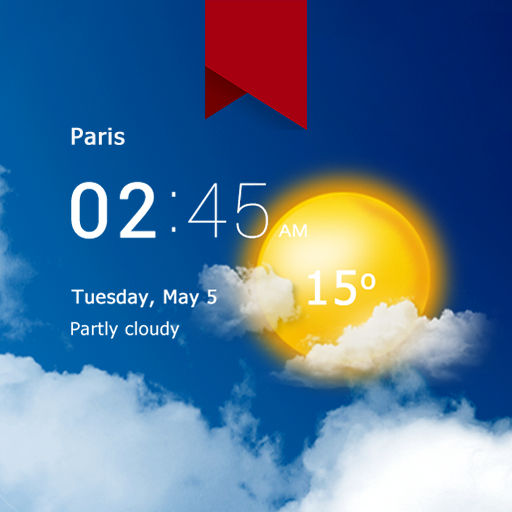 Transparent clock weather Pro cover