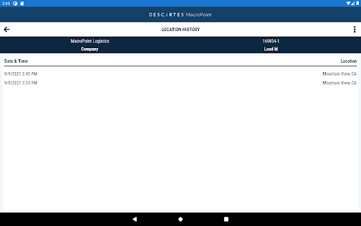 MacroPoint for Truckers screenshot 5