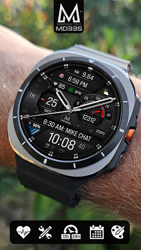 MD335 Hybrid watch face screenshot 10