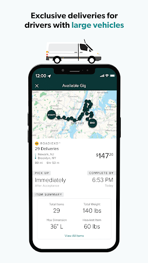 Roadie Driver screenshot 1