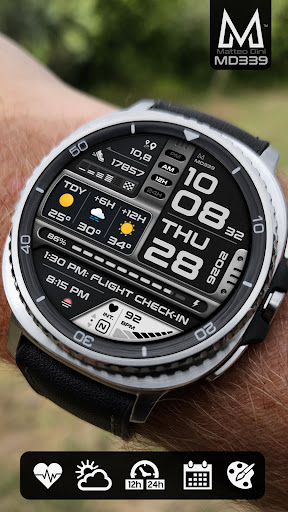 MD339 Digital watch face screenshot 6
