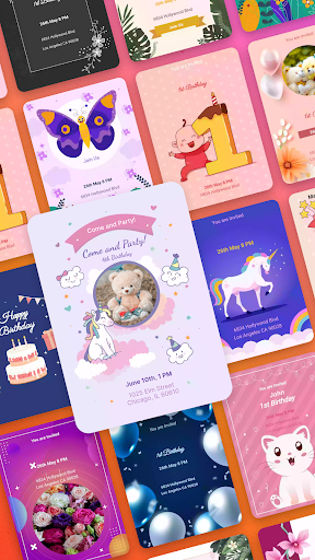 Birthday Invitation Card Maker screenshot 39